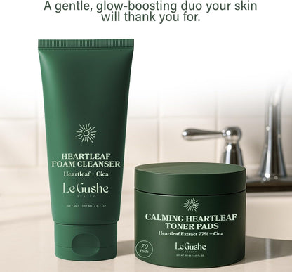 Le Gushe Heartleaf Face Toner Pads (70 Count)