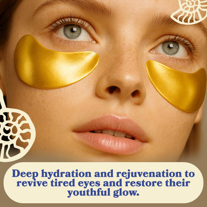 LE GUSHE Gold Under Eye Patches for Puffy Eyes and Dark Circles (20 Pairs)