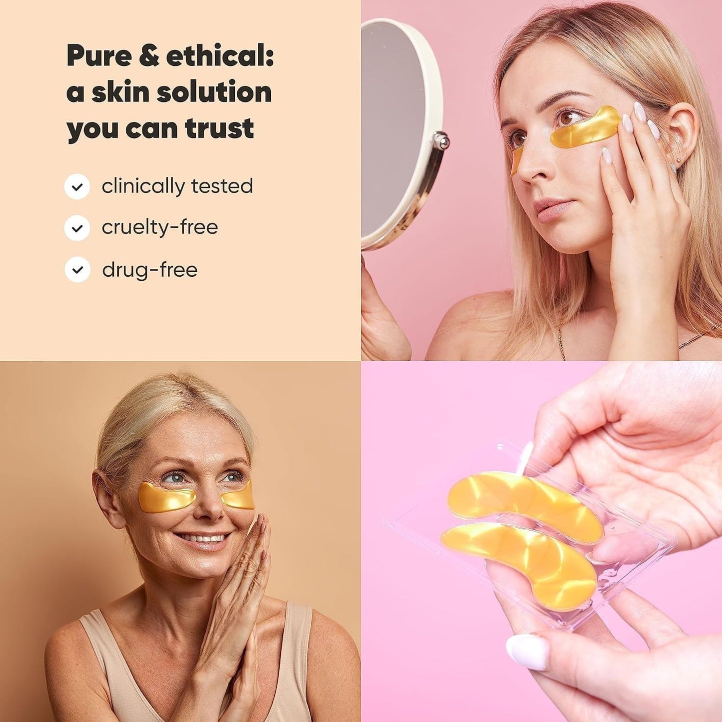 LE GUSHE K-BEAUTY Pimple Patches for Face (132 dots) & Under Eye Patches (30 Pairs)